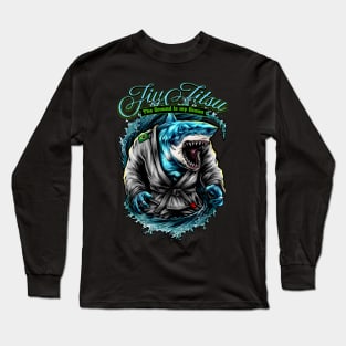 Jiu Jitsu Shark, The ground is my Ocean Long Sleeve T-Shirt